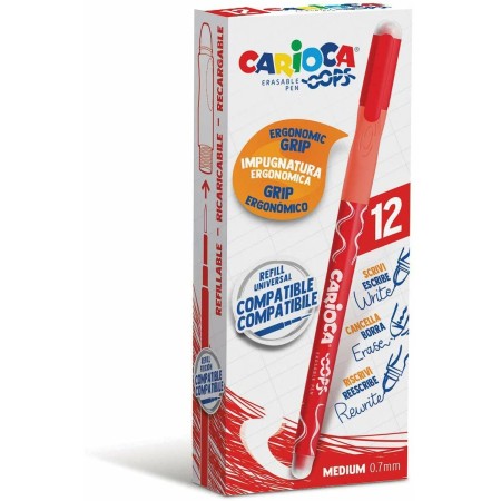 Crayon Carioca Oops Rouge 0,7 mm (12 Unités)