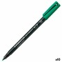 Rotulador permanente Staedtler Lumocolor 313-5 M Verde (10 Unidades)