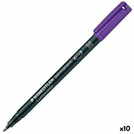 Rotulador permanente Staedtler Lumocolor 317-6 M Violeta (10 Unidades)