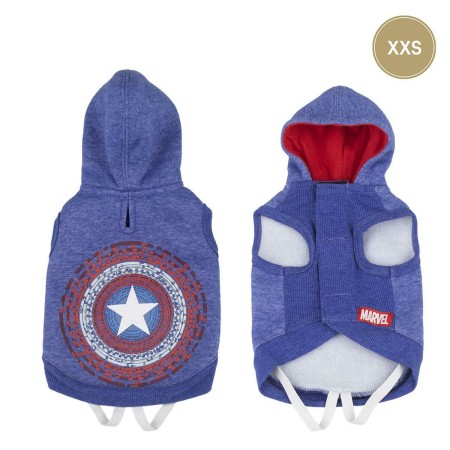 Sudadera para Perro Marvel XXS Azul