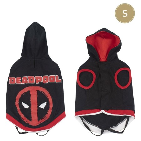 Sudadera para Perro Deadpool S Negro