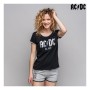 Pyjama D'Été ACDC Femme Noir