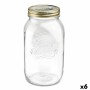 Récipient de Conservation des Aliments Bormioli Rocco Quattro Stagioni Transparent verre (1,5 L) (6 Unités)