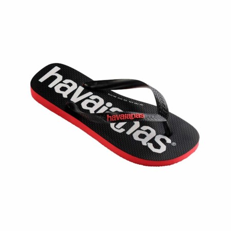 Chanclas para Mujer Havaianas Top Logomania Rojo Negro