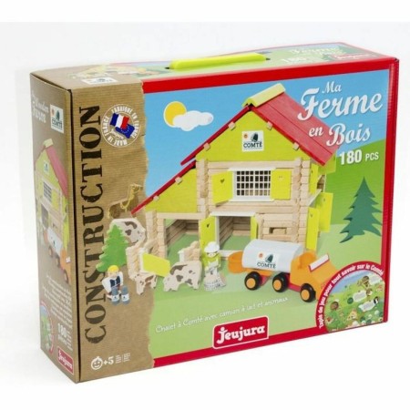 Playset Jeujura My Wooden Farm (180 Pièces)