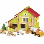 Playset Jeujura My Wooden Farm (180 Pièces)