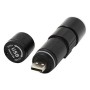 Lampe Torche LED EDM USB Rechargeable Zoom Mini Noir Aluminium 120 Lm