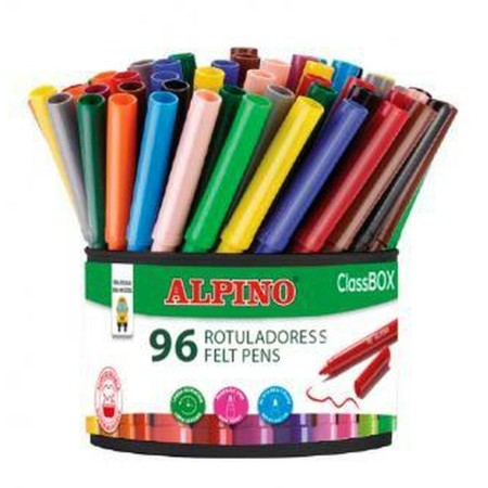 Ensemble de Marqueurs Alpino ClassBOX Multicouleur 96 Pièces