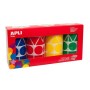 Autocollants Apli Gomets Rouge Bleu Vert Jaune Rouleau