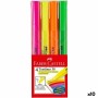 Ensemble de Marqueurs Fluorescents Faber-Castell Textliner 38 10 Unités