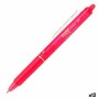 Bolígrafo Pilot Frixion Clicker Tinta borrable Rosa 0,4 mm 12 Unidades