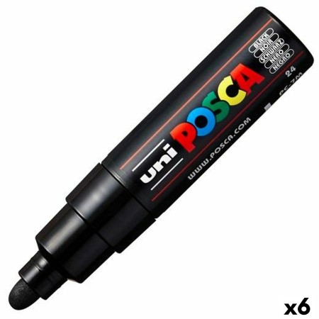 Rotulador POSCA PC-7M Negro (6 Unidades)