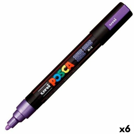 Rotulador POSCA PC-5M Violeta (6 Unidades)