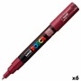 Rotulador POSCA PC-1M Rojo Burdeos (6 Unidades)