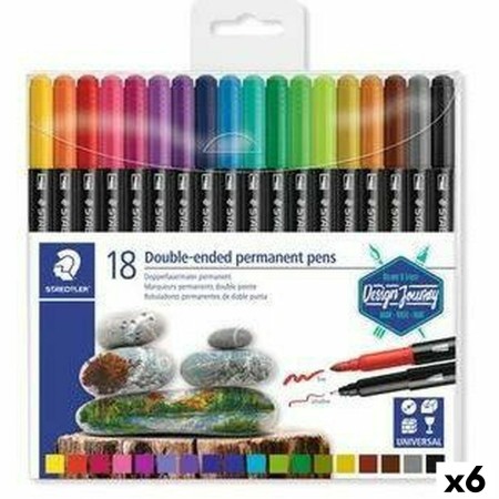 Ensemble de Marqueurs Staedtler Design Journey Multicouleur (6 Unités)