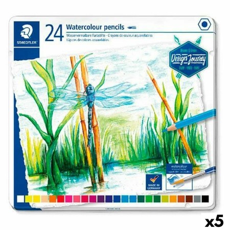 crayons de couleurs pour aquarelle Staedtler Design Journey (5 Unités)