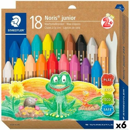 Crayons gras de couleur Staedtler Noris (6 Unités)