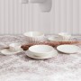 Plat à Gratin Bidasoa Romantic Ivory Céramique Blanc (25 cm) (12 Unités)