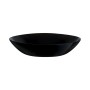 Plato Hondo Arcopal Zelie Negro Vidrio (20 cm) (12 Unidades)