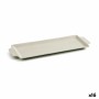 Plateau apéritif Quid Mineral Céramique Beige (10 x 28 cm) (16 Unités)