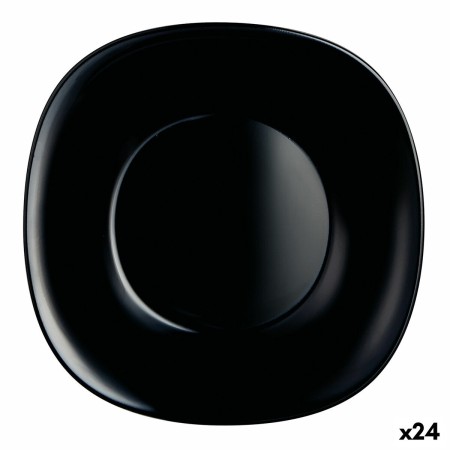 Assiette creuse Luminarc Carine Noir verre (Ø 23,5 cm) (24 Unités)