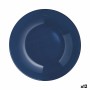 Plato Hondo Luminarc Arty Azul Vidrio (20 cm) (12 Unidades)