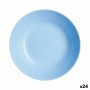 Assiette creuse Luminarc Diwali Bleu verre (20 cm) (24 Unités)