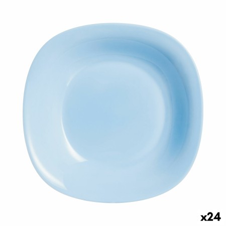 Plato Hondo Luminarc Carine Azul Vidrio (Ø 21 cm) (24 Unidades)