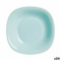 Assiette creuse Luminarc Carine Turquoise verre (Ø 21 cm) (24 Unités)