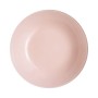 Assiette creuse Luminarc Arty Rose verre (20 cm) (12 Unités)