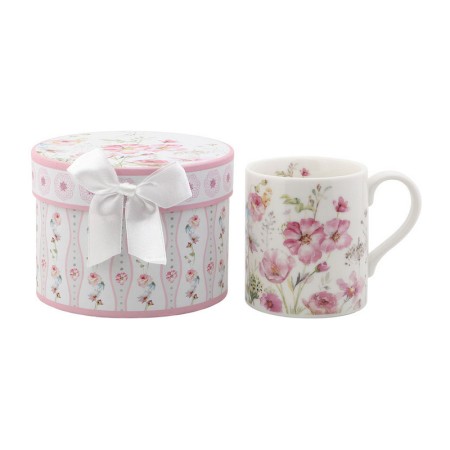 Taza 116151 Flores Blanca Rosa