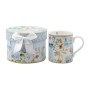 Taza 116151 Flores Blanca Rosa