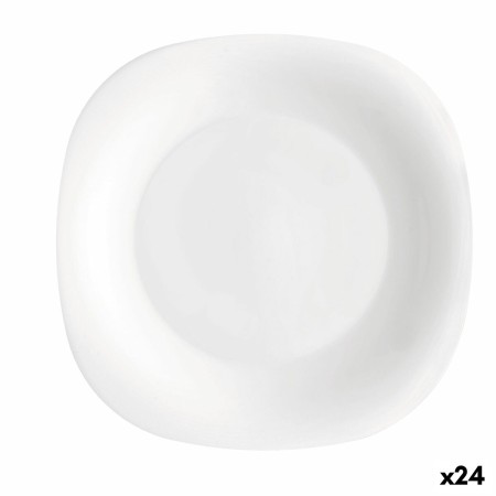 Plato de Postre Bormioli Rocco Parma Blanco Vidrio (20 cm) (24 Unidades)