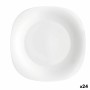 Assiette à dessert Bormioli Rocco Parma Blanc verre (20 cm) (24 Unités)