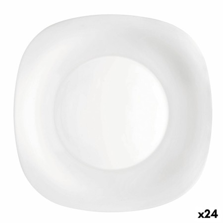Assiette plate Bormioli Rocco Parma Blanc verre (Ø 27 cm) (24 Unités)