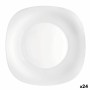 Assiette plate Bormioli Rocco Parma Blanc verre (Ø 27 cm) (24 Unités)