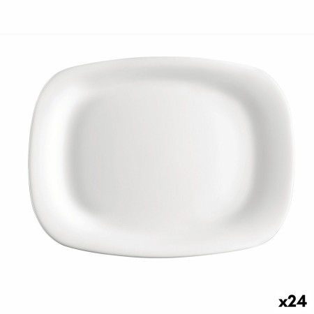 Fuente de Cocina Bormioli Rocco Parma Rectangular Blanco Vidrio (20 x 28 cm) (24 Unidades)