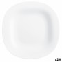 Assiette à dessert Luminarc Carine Blanc verre (19 cm) (24 Unités)