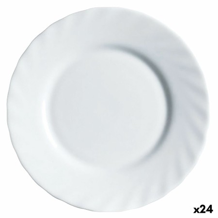 Plato de Postre Luminarc Trianon Blanco Vidrio (Ø 19,5 cm) (24 Unidades)