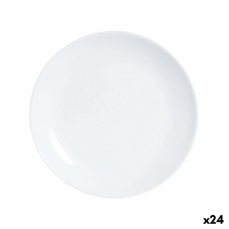 Plato de Postre Luminarc Diwali Blanco Vidrio (19 cm) (24 Unidades)