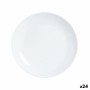 Assiette à dessert Luminarc Diwali Blanc verre (19 cm) (24 Unités)