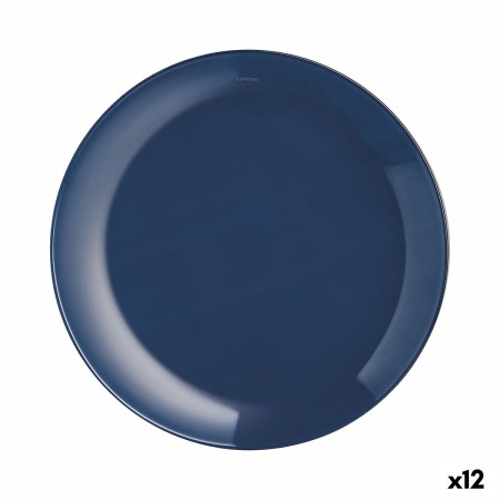 Plato de Postre Luminarc Arty Azul Vidrio (Ø 20,5 cm) (12 Unidades)