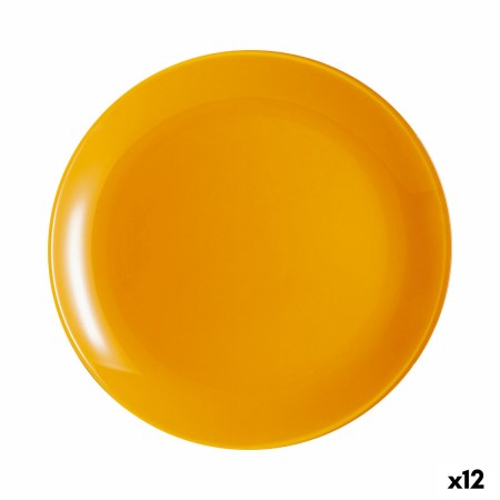 Assiette à dessert Luminarc Arty Jaune verre (Ø 20,5 cm) (12 Unités)