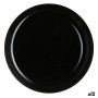 Bajo Plato Luminarc Friends Time Negro Vidrio (Ø 29 cm) (12 Unidades)