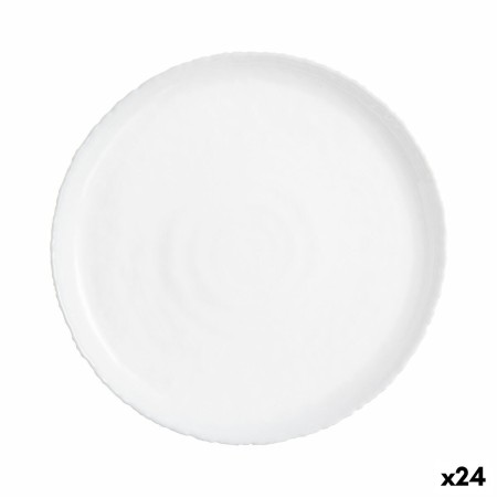 Assiette à dessert Luminarc Ammonite Blanc verre (19 cm) (24 Unités)