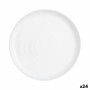 Plato de Postre Luminarc Ammonite Blanco Vidrio (19 cm) (24 Unidades)