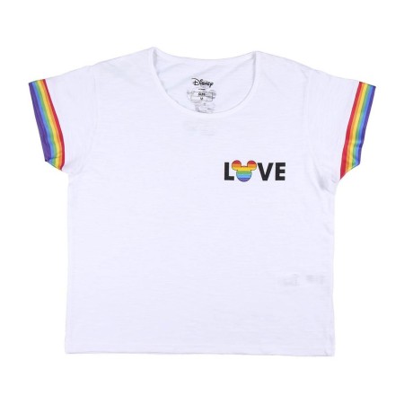 T-shirt à manches courtes femme Disney Love Pride