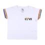 T-shirt à manches courtes femme Disney Love Pride