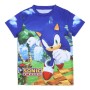 T shirt à manches courtes Enfant Sonic Bleu