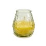 Vela Perfumada Transparente Amarillo Vidrio Parafina Citronela (9 x 9,5 x 9 cm) (24 Unidades)